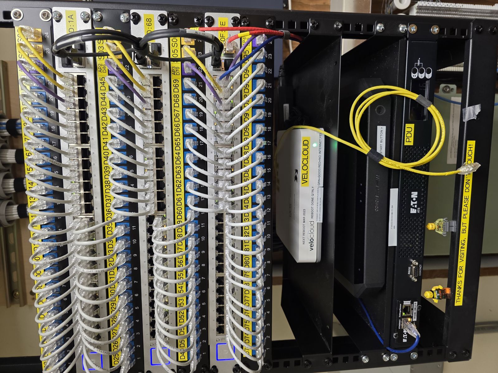 Network rack and structured cabling installation in Phoenix AZ